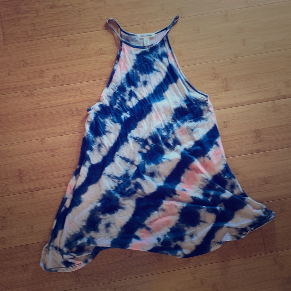 Halter tie-dye sundress